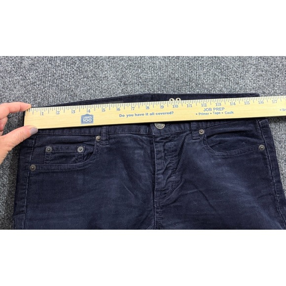 J.Crew Matchstick Corduroy Pants Womens 28 Regular Navy Blue Straight Leg 03903 - Picture 11 of 11
